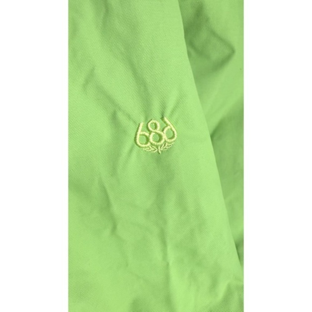 686 Snowsuit Jacket Girls Large‎ Lime Green Waterproof Breathable Attached Hood - Picture 10 of 11